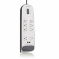 Fasttrack 8-Outlet Surge Protector With Telephone Protection - White 6&apos; Power Cord FA634907